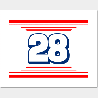 Bryan Dauzat #28 2024 NASCAR Design Posters and Art